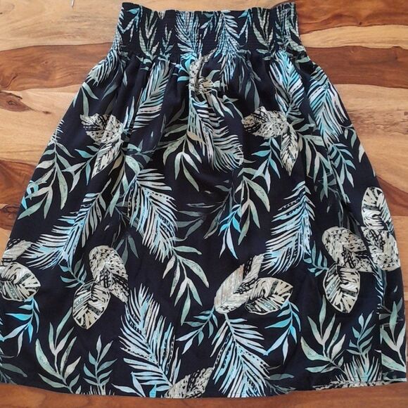 Croft & Barrow, Tropical Pull Up Midi Skirt - Picture 3 of 17